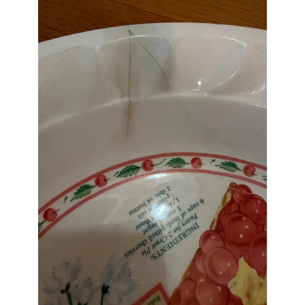 Himark Cherry Recipe Pie Dish 10 Inch